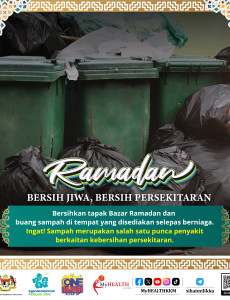 Ramadan: Bersihkan Tapak Bazar Ramadan Selepas Berniaga